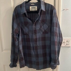 Urban pipeline 100% cotton flannel shirt